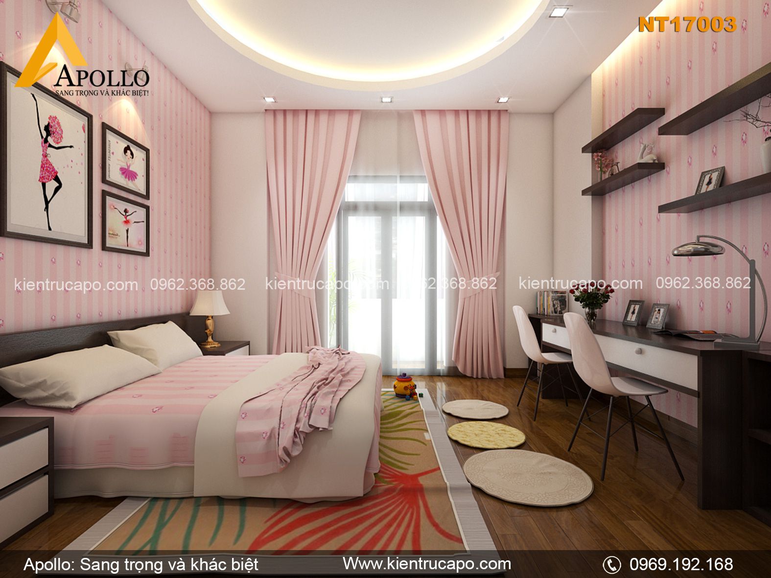 Mẫu nội thất hiện đại cho gia đình (NT17003)